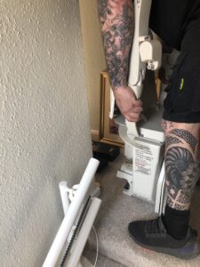 taking the chair off the rail