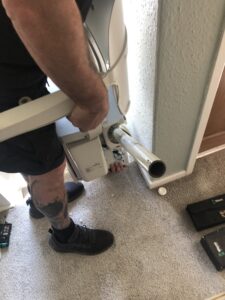 removing a stairlift